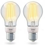 5037050 : Innr LED E27 6,3W Smart Filament warmweiß 806lm 2x | Sehr große Auswahl Lampen und Leuchten.
