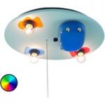 5400224 : 3-fl. Deckenleuchte Wal mit LED-Farbwechsler | Sehr große Auswahl Lampen und Leuchten.