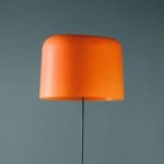 5501103 : Stehleuchte Ola mit Fiberglasschirm, orange | Sehr große Auswahl Lampen und Leuchten.