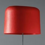 5501141 : Stehleuchte Ola mit Fiberglasschirm, rot | Sehr große Auswahl Lampen und Leuchten.