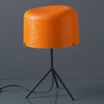 5501147 : Tischleuchte Ola aus Glasfaser, orange, 53 cm hoch | Sehr große Auswahl Lampen und Leuchten.