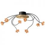 5505509 : Deckenleuchte Fiorella 8-flammig amber | Sehr große Auswahl Lampen und Leuchten.