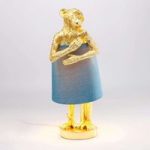 5517588 : KARE Animal Monkey Tischleuchte gold/blau | Sehr große Auswahl Lampen und Leuchten.