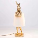 5517591 : KARE Animal Rabbit Tischleuchte gold/weiß | Sehr große Auswahl Lampen und Leuchten.