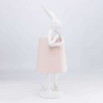 5517592 : KARE Animal Rabbit Tischleuchte weiß/rosa | Sehr große Auswahl Lampen und Leuchten.