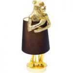 5517726 : KARE Animal Monkey Tischleuchte schwarz/gold | Sehr große Auswahl Lampen und Leuchten.