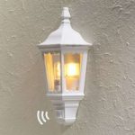 5522181 : Außenwandlampe Firenze Halbschale, Sensor, weiß | Sehr große Auswahl Lampen und Leuchten.