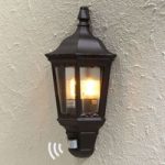 5522183 : Außenwandlampe Firenze Halbschale, Sensor, schwarz | Sehr große Auswahl Lampen und Leuchten.