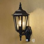 5522198 : Außenwandlampe Firenze m. Sensor, stehend, schwarz | Sehr große Auswahl Lampen und Leuchten.