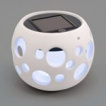 5522259 : LED-Solar-Dekoleuchte New Genova, kugel weiß | Sehr große Auswahl Lampen und Leuchten.