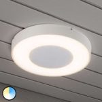 5522503 : Runde LED-Außendeckenleuchte Carrara in Weiß | Sehr große Auswahl Lampen und Leuchten.