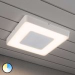 5522504 : Carrara - weiße LED-Außendeckenleuchte quadratisch | Sehr große Auswahl Lampen und Leuchten.