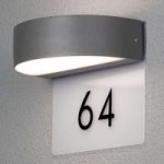 5522552 : Moderne LED-Hausnummernleuchte Monza inkl. Ziffern | Sehr große Auswahl Lampen und Leuchten.