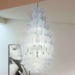 6000108 : Hängeleuchte Petali 110 cm chrom-weiß | Sehr große Auswahl Lampen und Leuchten.
