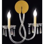 6000117 : Wandleuchte Intrecci mit Muranoglas, 2-flammig | Sehr große Auswahl Lampen und Leuchten.