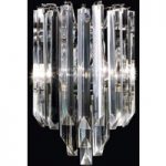 6000141 : Wandleuchte Cristalli aus Muranoglas chrom 25 cm | Sehr große Auswahl Lampen und Leuchten.