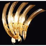 6000156 : Wandleuchte RONDO aus amberfarbenem Muranoglas | Sehr große Auswahl Lampen und Leuchten.