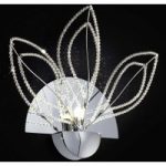 6000160 : Wandleuchte Girasole mit Kristallen, chrom | Sehr große Auswahl Lampen und Leuchten.