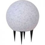 6002901 : Granitoptik-Kugelleuchte Fadia mit Erdspieß 20 cm | Sehr große Auswahl Lampen und Leuchten.