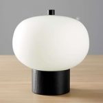 6025685 : Grok iLargi LED-Tischlampe, Ø 24 cm, dunkle Esche | Sehr große Auswahl Lampen und Leuchten.