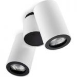 6025781 : LEDS-C4 Pipe Deckenspot zweiflammig weiß-schwarz | Sehr große Auswahl Lampen und Leuchten.