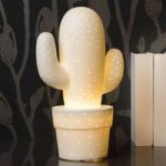 6055245 : Weiße Tischlampe Cactus aus Keramik | Sehr große Auswahl Lampen und Leuchten.