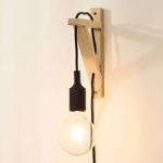 6055452 : Holz-Wandleuchte Fix, Fassung schwarz | Sehr große Auswahl Lampen und Leuchten.