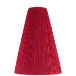 6059414 : Leuchtend-rote Textil-Pendelleuchte Sheraton | Sehr große Auswahl Lampen und Leuchten.