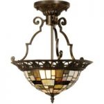 6064168 : Villads - Deckenleuchte im Tiffany-Stil | Sehr große Auswahl Lampen und Leuchten.