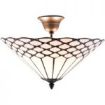 6064321 : Deckenleuchte Kisa, Tiffany-Stil, Abstand | Sehr große Auswahl Lampen und Leuchten.