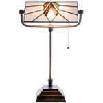 6064324 : Tischleuchte Estha im Stile einer Bankerlampe | Sehr große Auswahl Lampen und Leuchten.