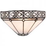 6064355 : Wandlampe 5212 im Tiffany-Stil, Weiß-Schwarz | Sehr große Auswahl Lampen und Leuchten.