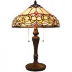 6064358 : Tischlampe 5905 mit buntem Glasschim,Tiffany-Stil | Sehr große Auswahl Lampen und Leuchten.