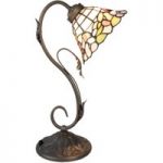 6064367 : Tischlampe 5920, geschwungene Form, Tiffany-Stil | Sehr große Auswahl Lampen und Leuchten.