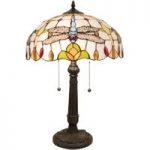 6064381 : Tischleuchte 5945 im Tiffany-Look mit Libellen | Sehr große Auswahl Lampen und Leuchten.