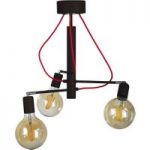 6089207 : Deckenlampe Modo dreiflammig schwarz/rot 44cm hoch | Sehr große Auswahl Lampen und Leuchten.