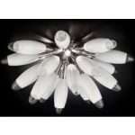 6511152 : Weiße Glas-Deckenleuchte Flo, 55 cm | Sehr große Auswahl Lampen und Leuchten.