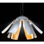 6511154 : Blattgold-Designer-Hängeleuchte Tropic 100 cm | Sehr große Auswahl Lampen und Leuchten.