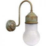 6515382 : Wandlampe 1950N messing antik, Glas gewölbt, opal | Sehr große Auswahl Lampen und Leuchten.