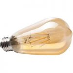 6520241 : E27 6W  820 LED-Filament-Rustikalampe gold | Sehr große Auswahl Lampen und Leuchten.
