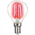 6530284 : LED-Lampe E14 4W Filament, rot | Sehr große Auswahl Lampen und Leuchten.