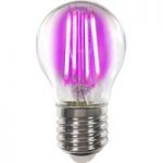 6530291 : Farbig leuchtend E27 4W LED-Lampe Filament, pink | Sehr große Auswahl Lampen und Leuchten.
