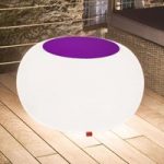 6537066 : Bubble Outdoor Tisch, E27-Lampe, Filz violett | Sehr große Auswahl Lampen und Leuchten.