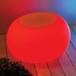6537070 : BUBBLE Outdoor LED Tisch RGB, Filzauflage orange | Sehr große Auswahl Lampen und Leuchten.