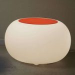 6537084 : Bubble LED ACCU Outdoor Tisch, Filzauflage orange | Sehr große Auswahl Lampen und Leuchten.