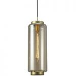 6542414 : Glas-Hängelampe Jarras, Höhe 53,5 cm, bronze | Sehr große Auswahl Lampen und Leuchten.