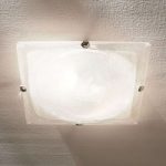 6750011 : Glas-Deckenlampe Cilea, quadratisch, weiß, 40 cm | Sehr große Auswahl Lampen und Leuchten.