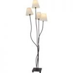 7000992 : Textil-Stehlampe Twiddle mit vier weißen Schirmen | Sehr große Auswahl Lampen und Leuchten.