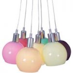 7000998 : Hängeleuchte Rainbow Bowl mit bunten Schirmen | Sehr große Auswahl Lampen und Leuchten.