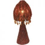 7001043 : Tischleuchte Perla 45 cm rot | Sehr große Auswahl Lampen und Leuchten.